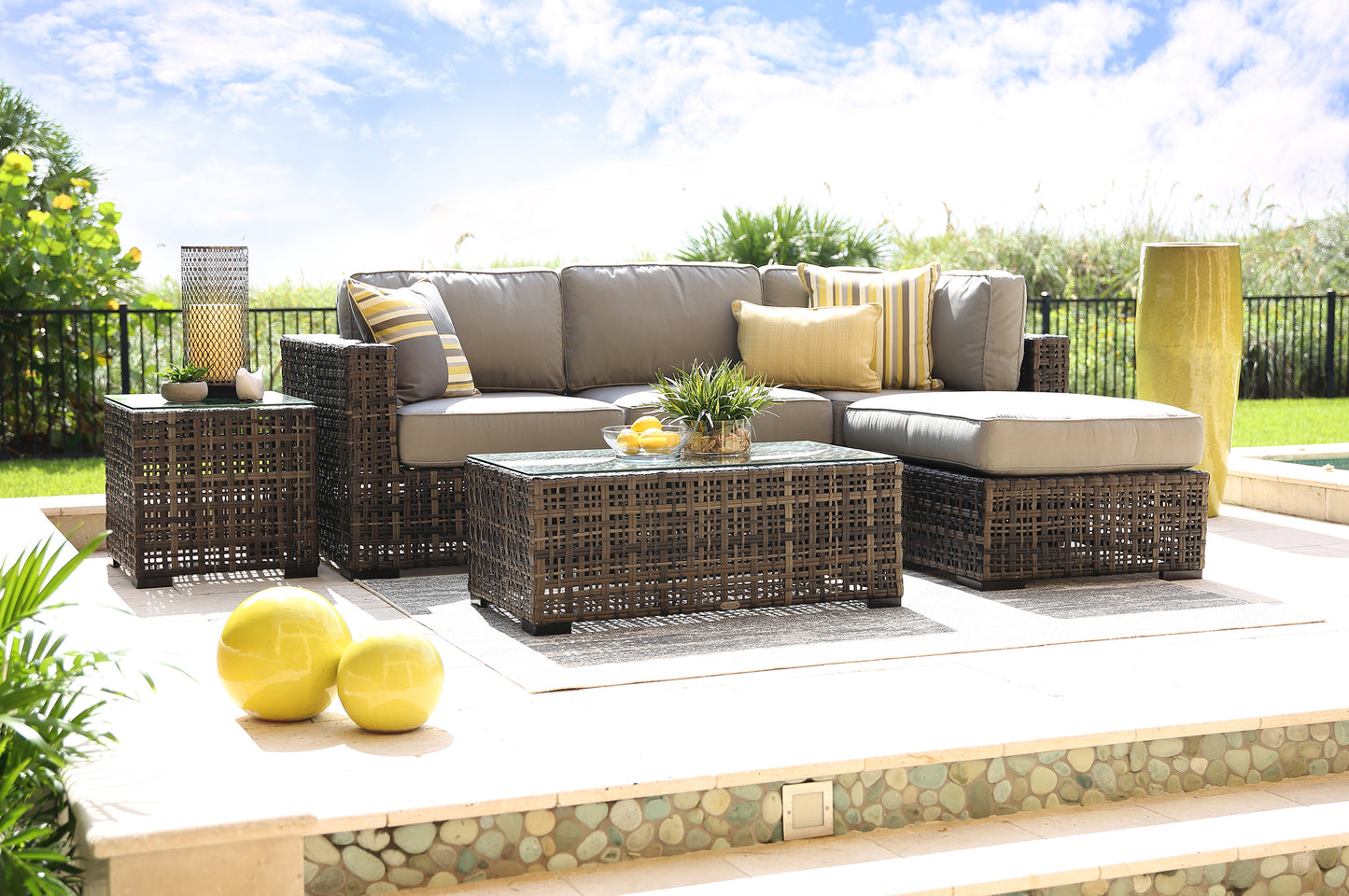 Seccional modular para exteriores de 4 piezas Kona Kai