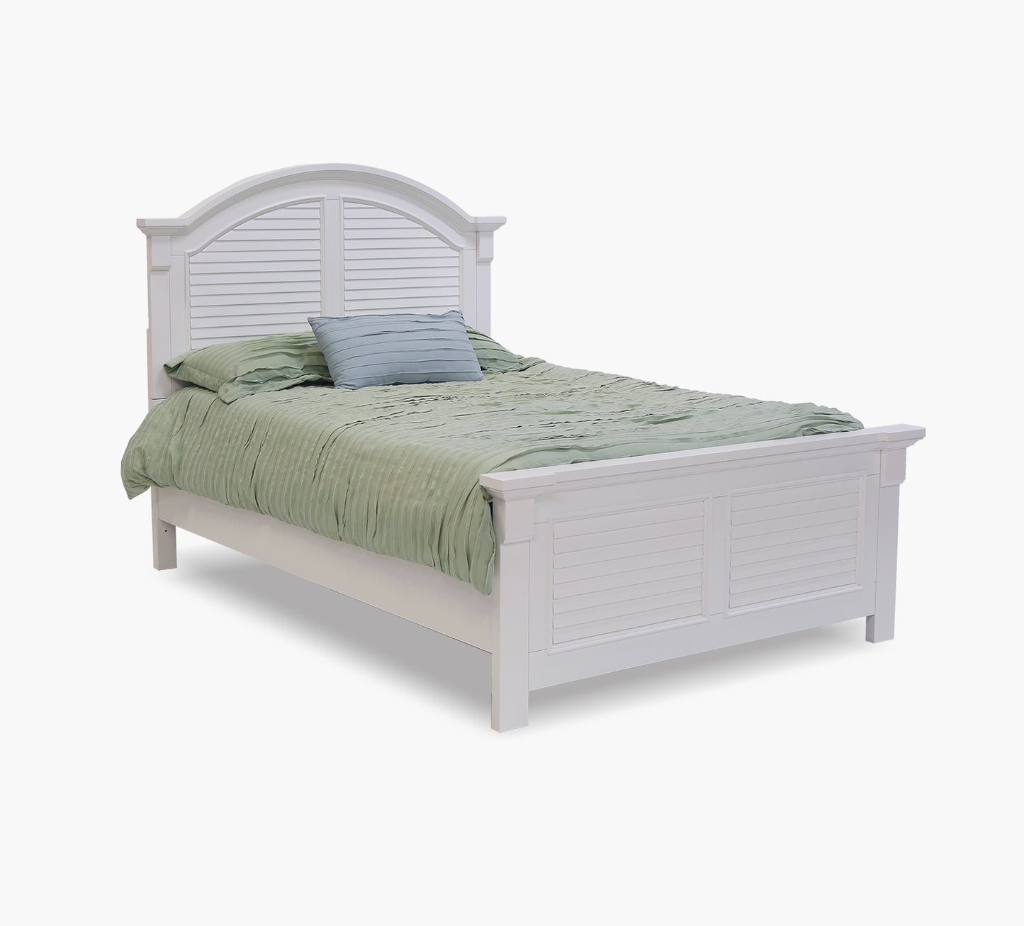 Summer House Oyster White Full Panel Bed