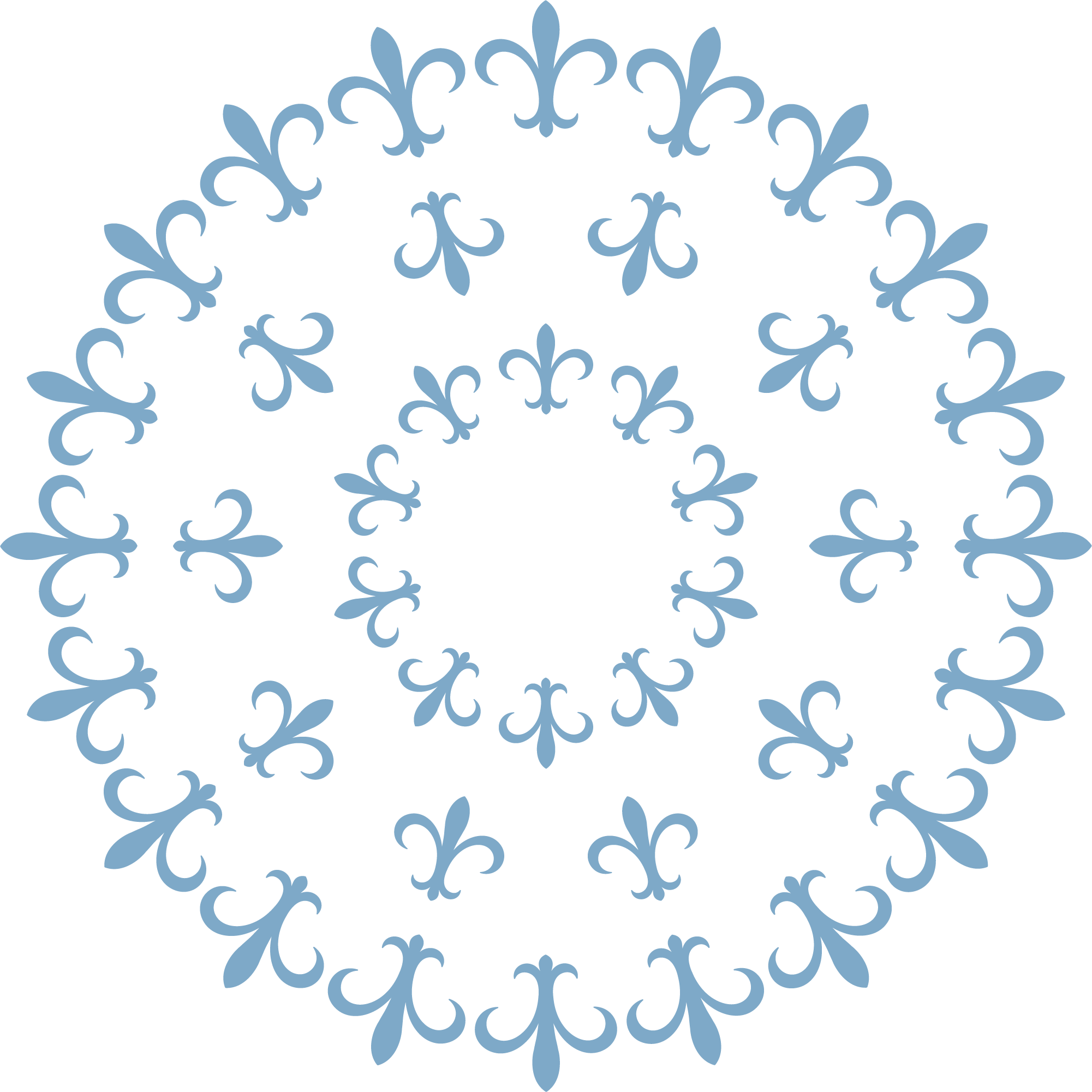 Stearns & Foster fleur-de-lis decorative element