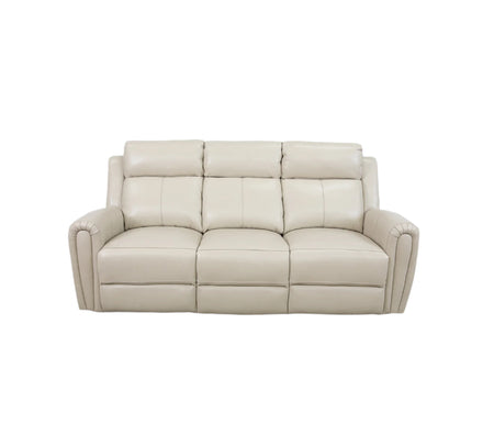 Jonathan Cream II Leather Reclining Sofa 82