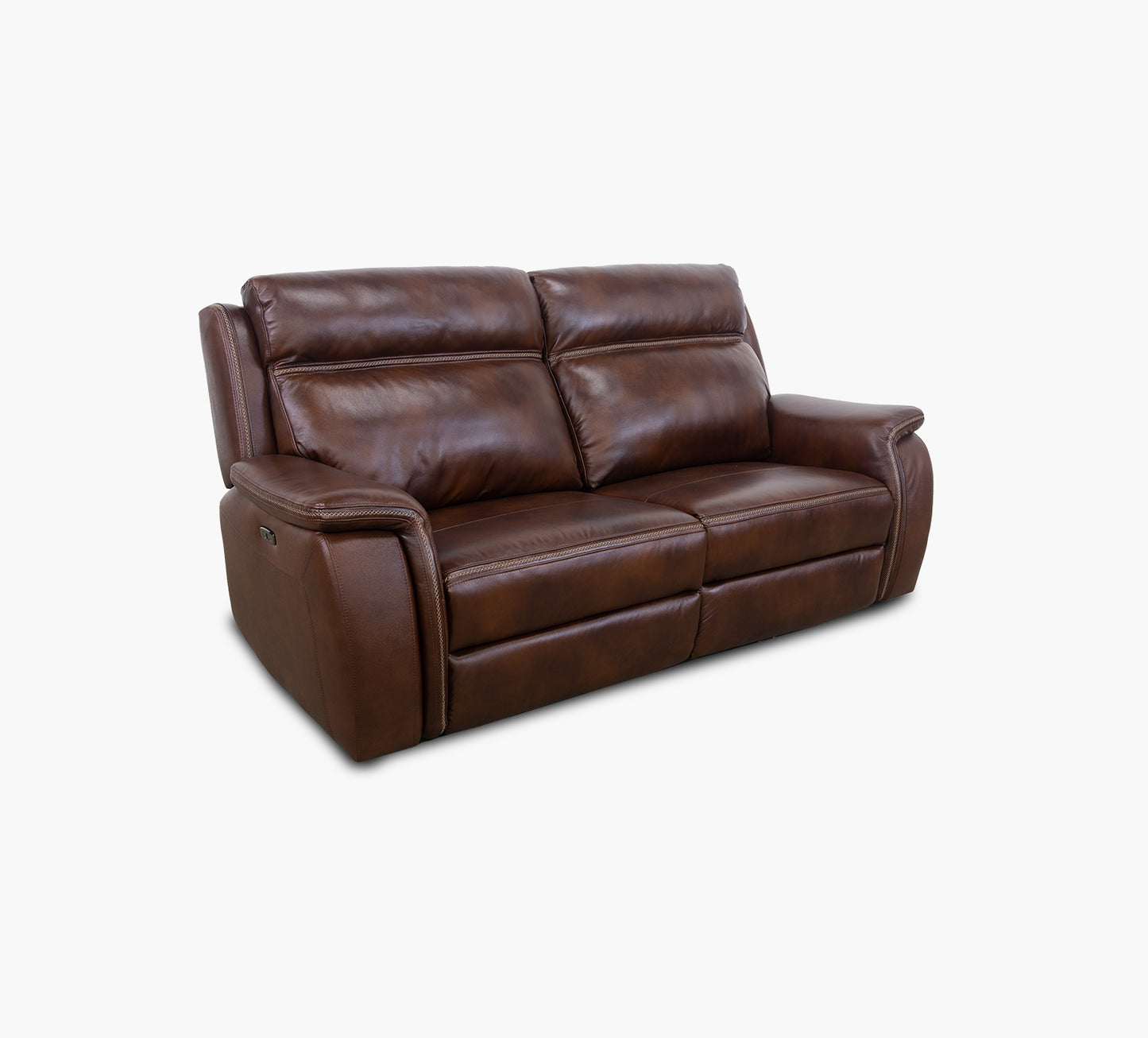 Tulare Leather Dual Power Reclining Sofa