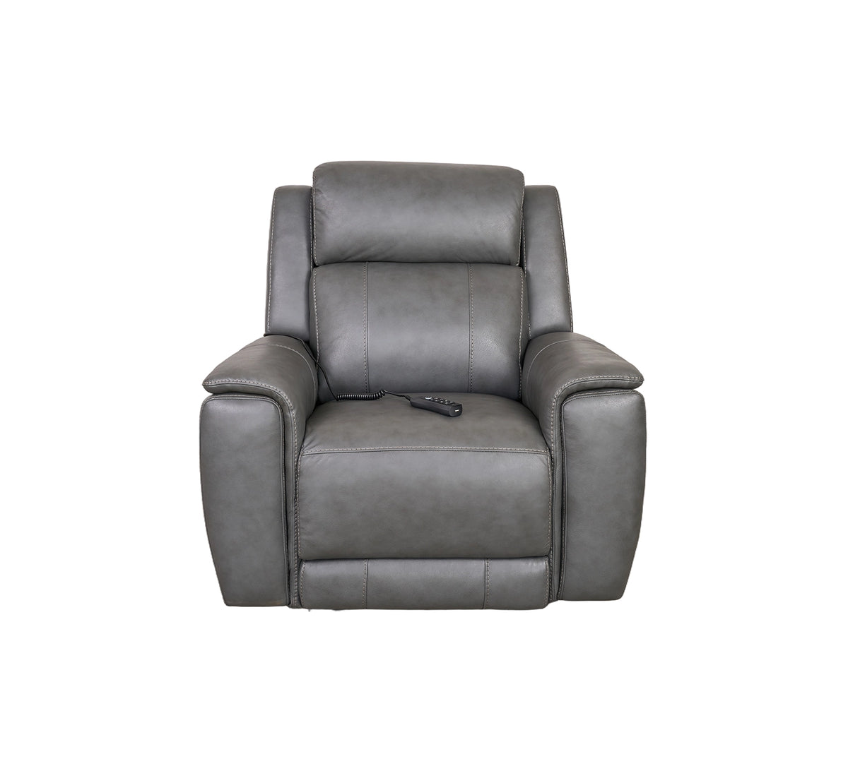 Allegro Dark Grey Leather Dual Power Recliner