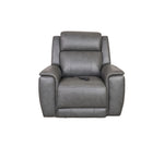 Allegro Dark Grey Leather Dual Power Recliner