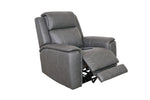 Allegro Dark Grey Leather Dual Power Recliner