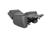 Allegro Dark Grey Leather Dual Power Recliner