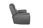 Allegro Dark Grey Leather Dual Power Recliner