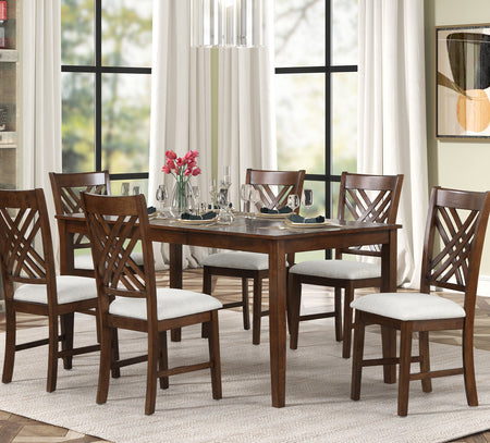 Juego de comedor rectangular de 5 piezas Avante Brown
