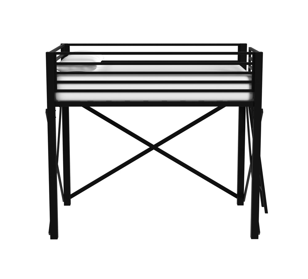 Valari Black Full Loft Bunk Bed