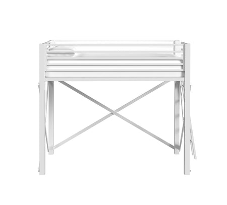 Valari White Full Loft Bunk Bed