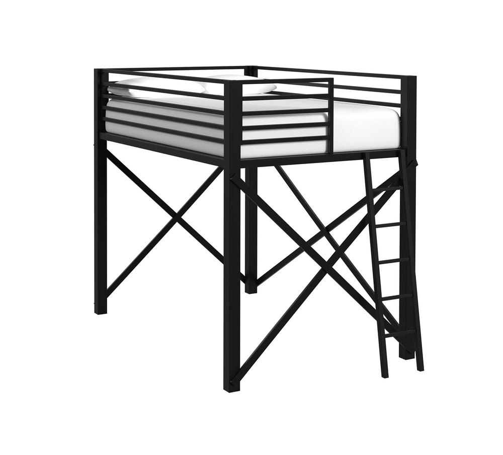 Valari Black Full Loft Bunk Bed