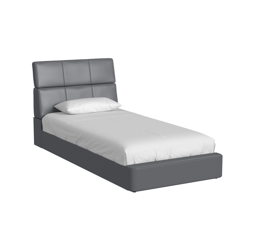 Valari Grey Twin Upholstered Bed