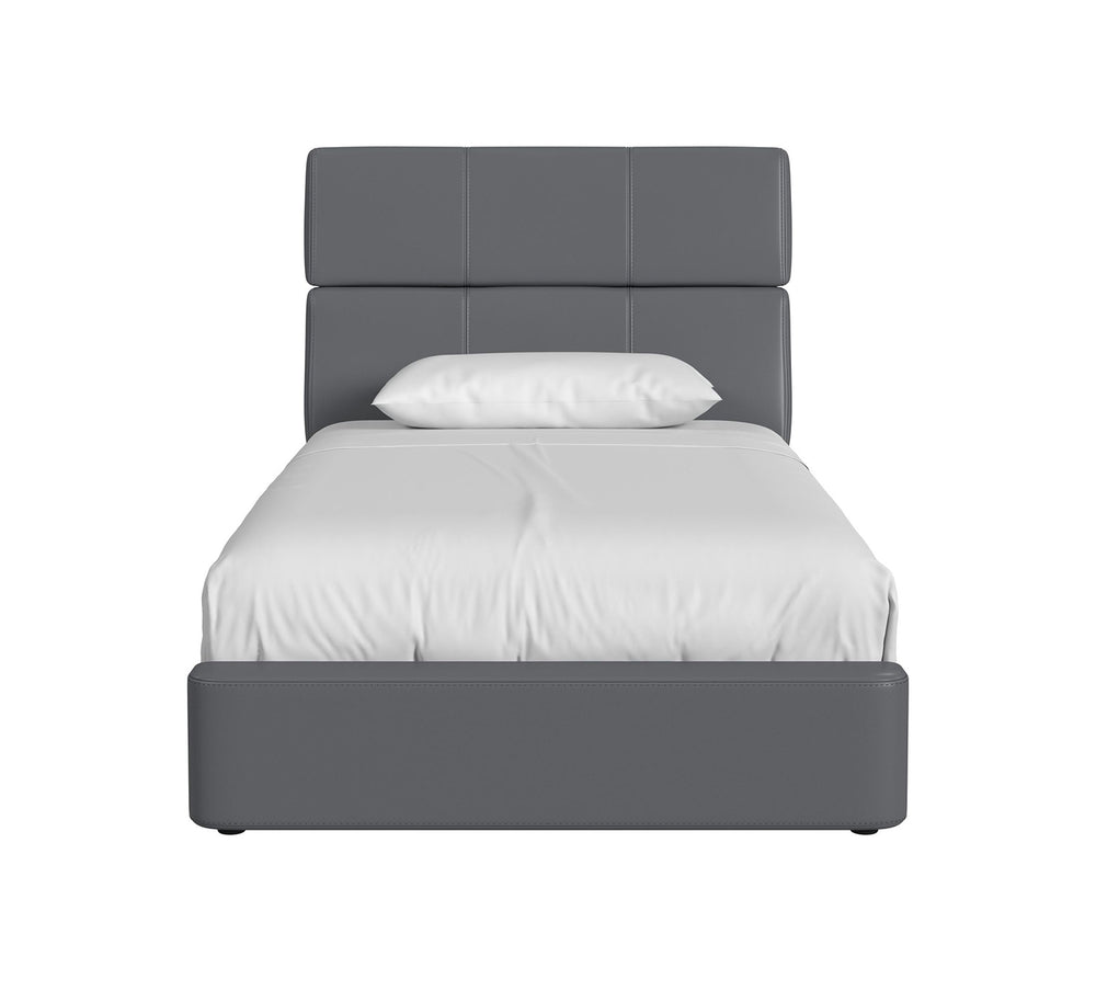 Valari Grey Twin Upholstered Bed
