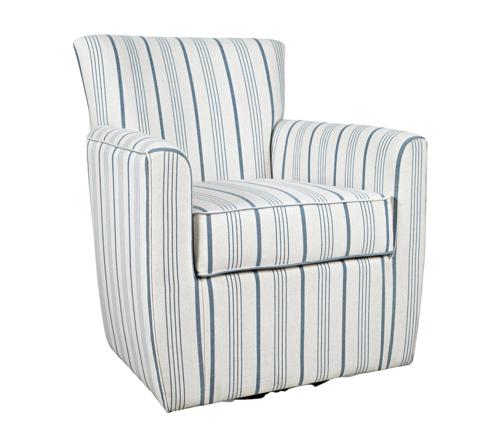 Blakely Blue Swivel Chair