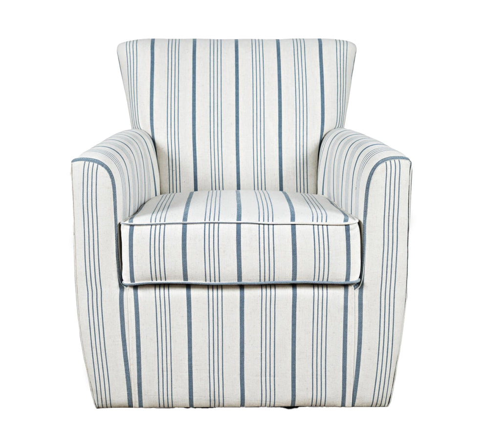 Blakely Blue Swivel Chair