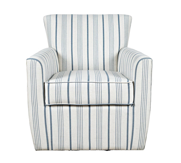 Blakely Blue Swivel Chair