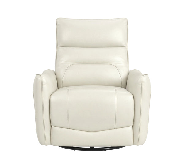 Deco Leather Power Swivel Glider Recliner