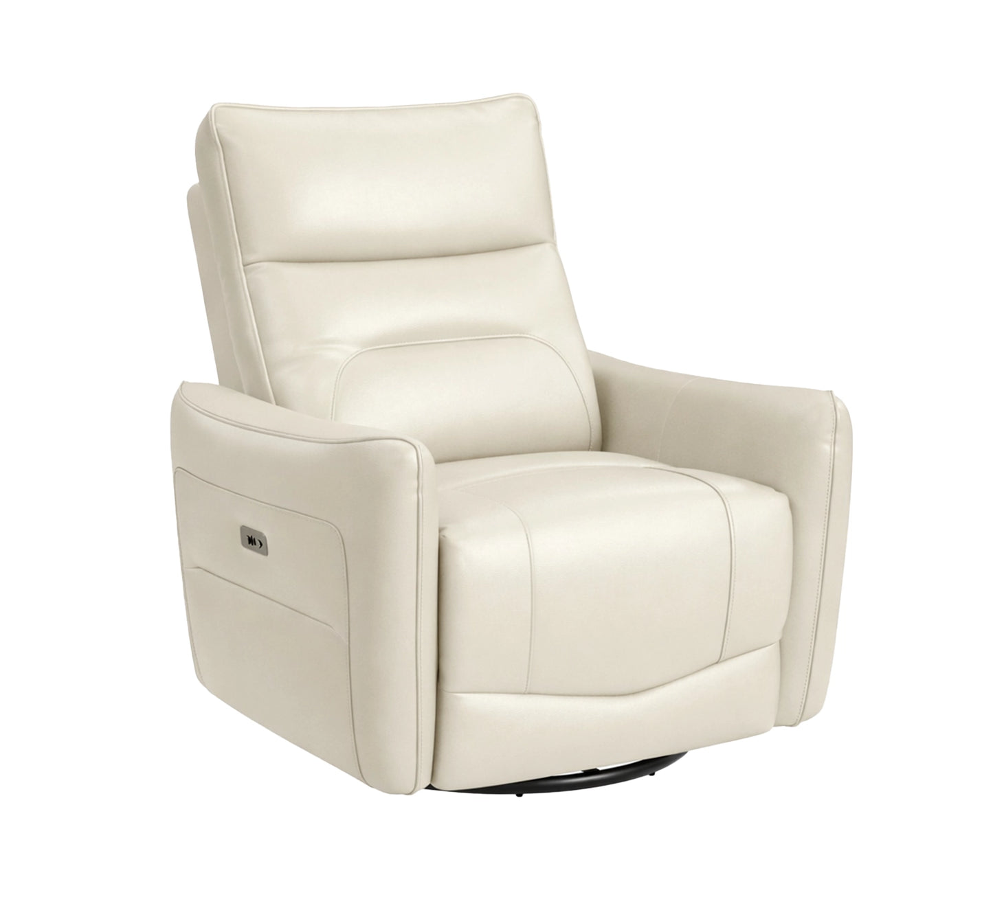 Deco Leather Power Swivel Glider Recliner