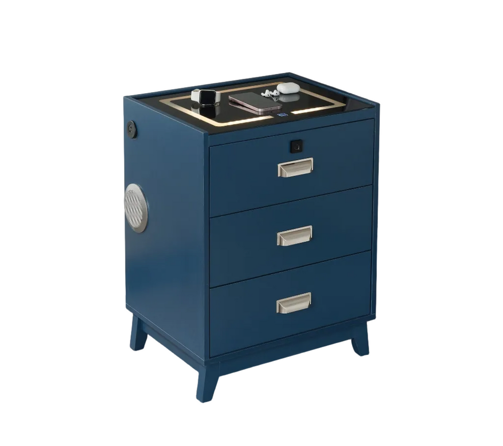 Rio Blue Electronic Nightstand
