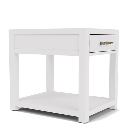 Rosalie White End Table