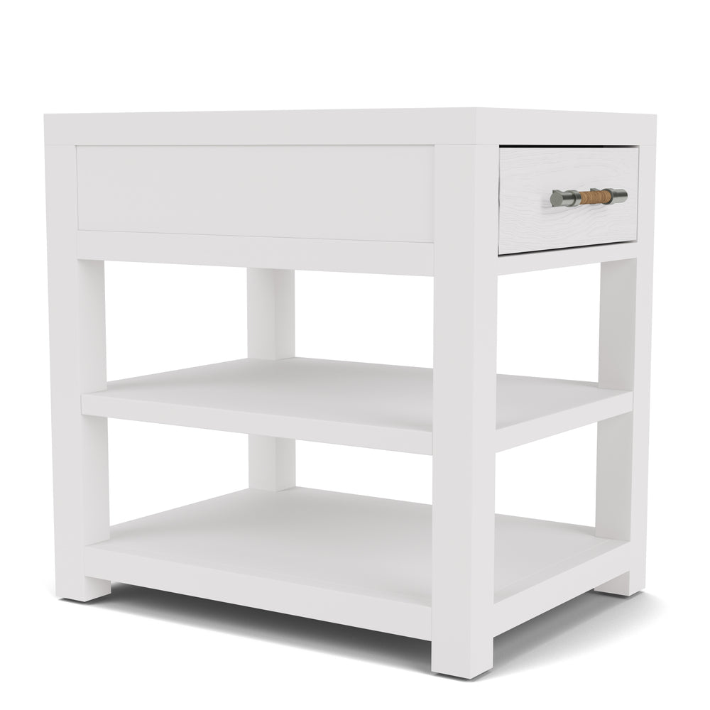 Rosalie White Chairside Table