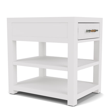 Rosalie White Chairside Table