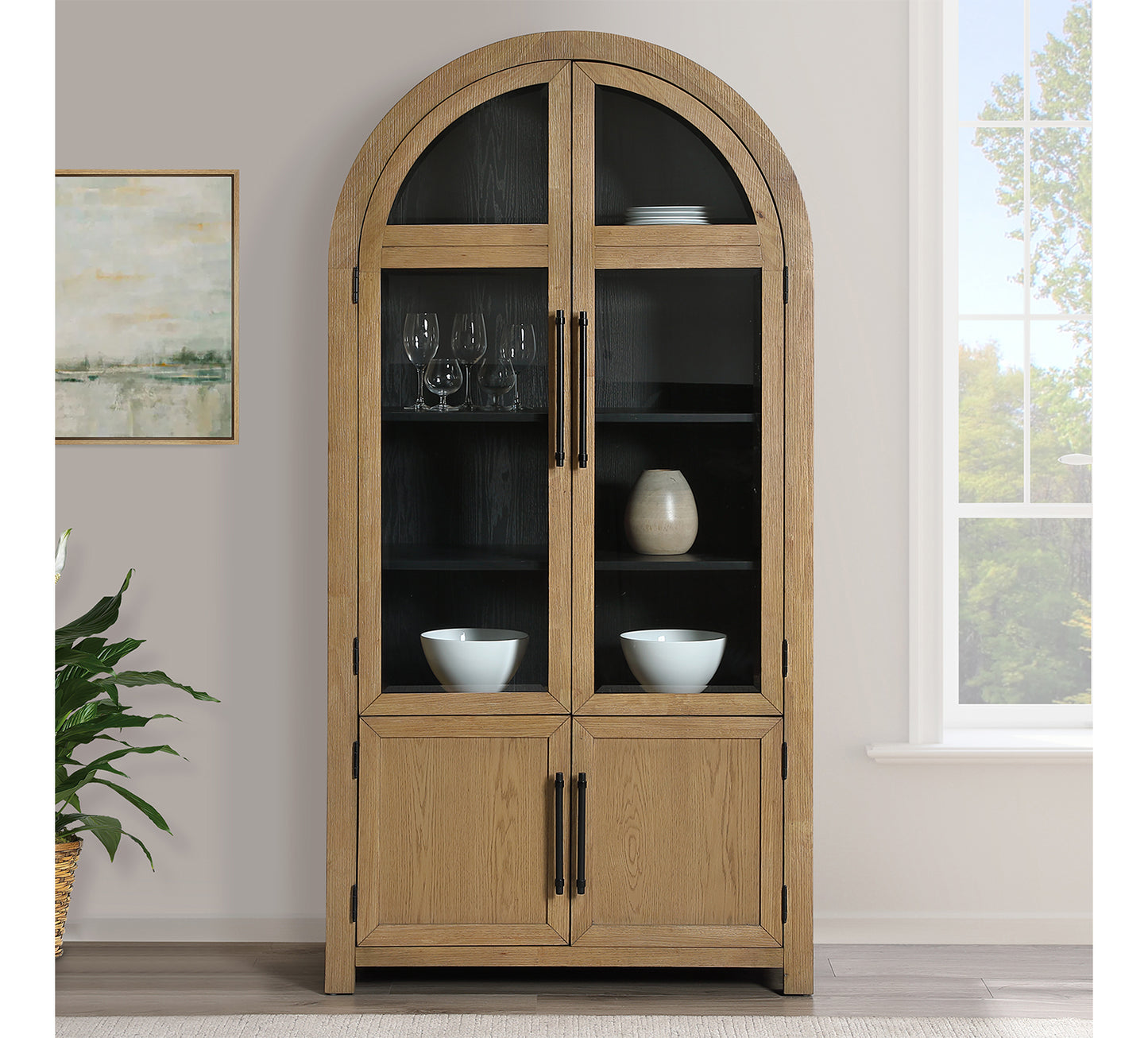 Magnolia Arched Cabinet
