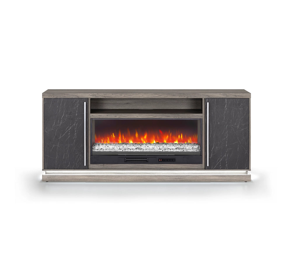 Jackson Grey 78" Fireplace"