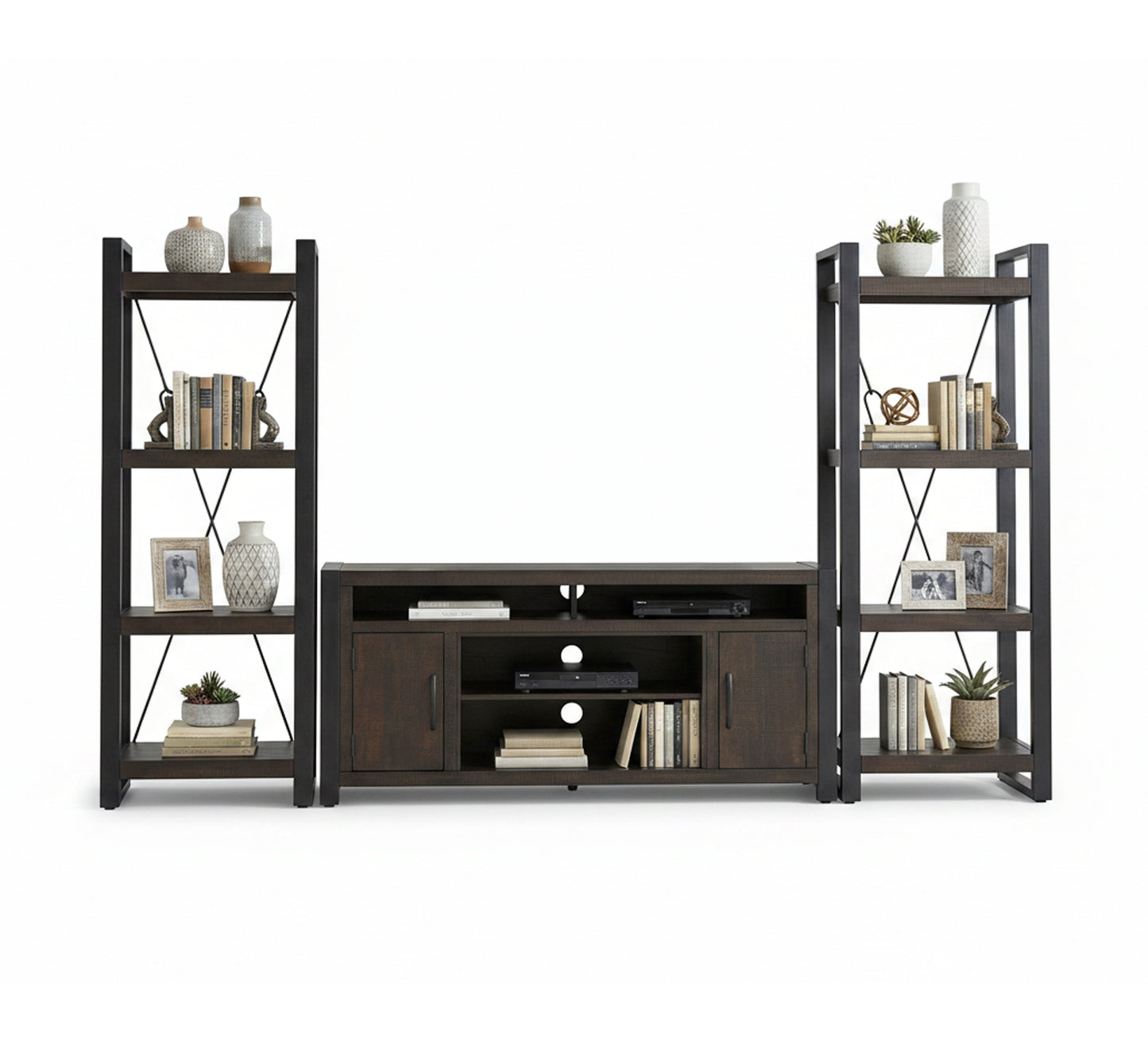 Lockhart 3 Piece Wall Unit with 78" TV Console"
