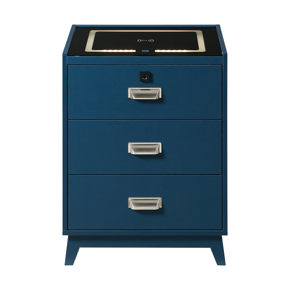 Rio Blue Electronic Nightstand