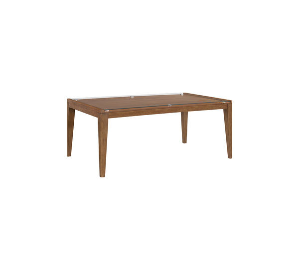 Walnut Grove Glass Top Dining Table
