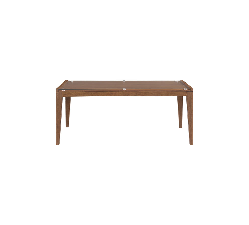 Walnut Grove Glass Top Dining Table