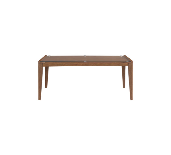 Walnut Grove Glass Top Dining Table