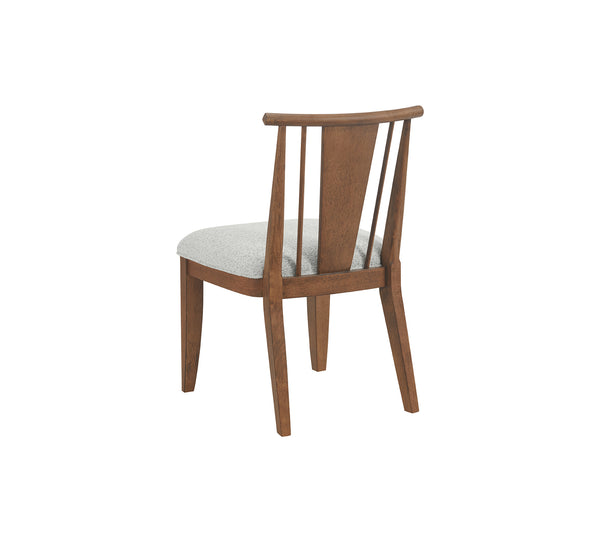 Walnut Grove Wood Back Upholstered Seat Side Chair