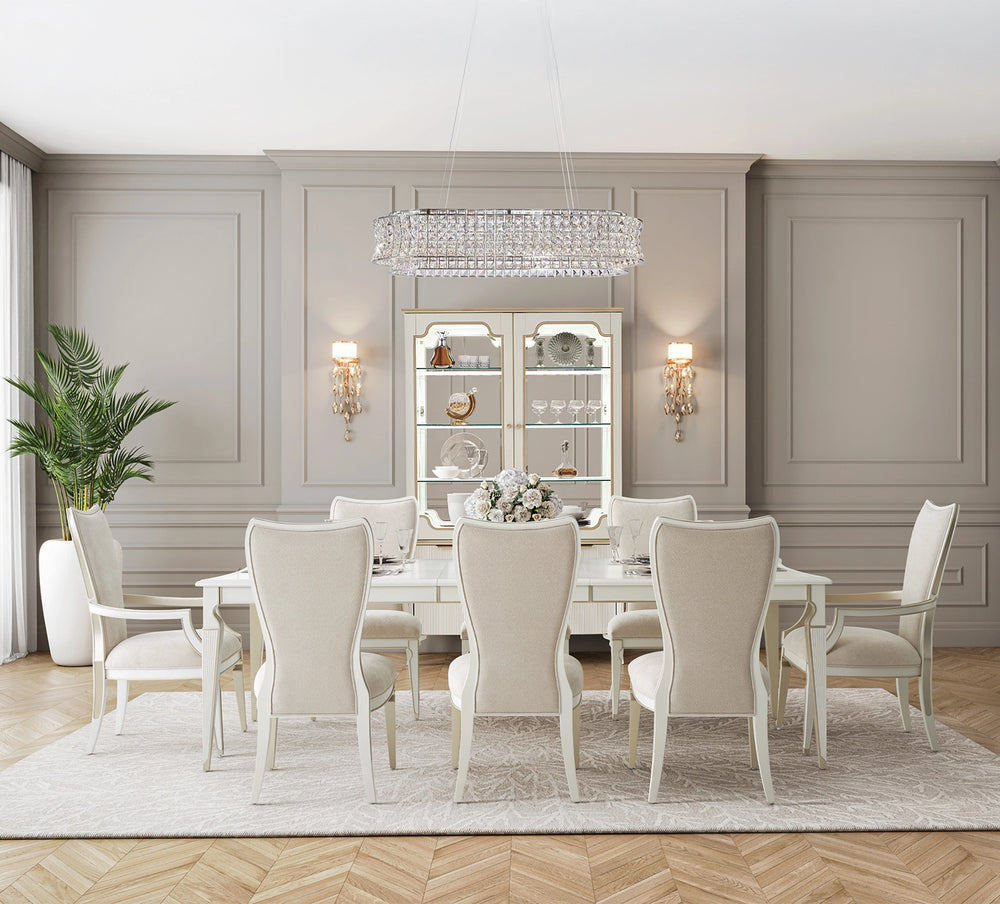 La Marisia 7 Piece Rectangular Dining Set with four Side Chairs and two Arm Chairs