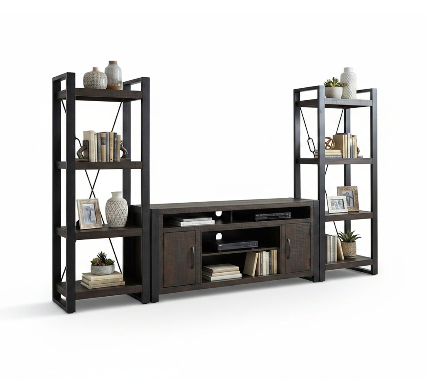 Lockhart 3 Piece Wall Unit with 78" TV Console"