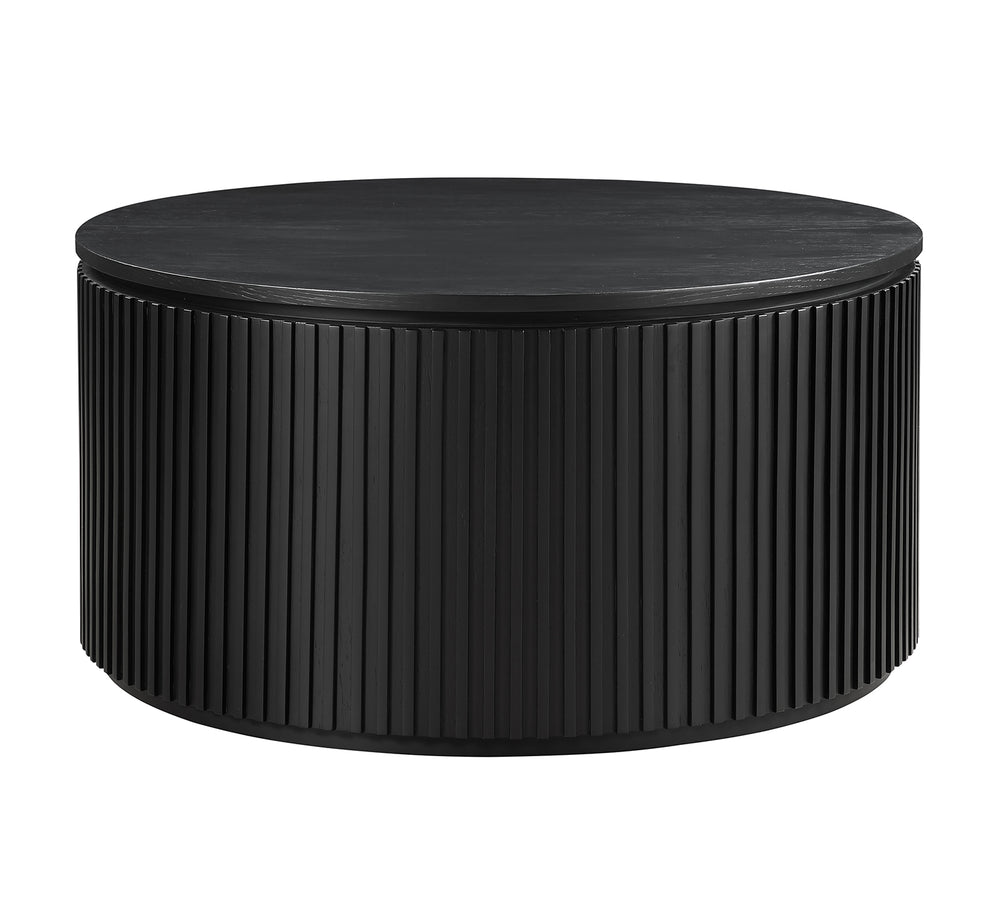 Colvin Black Wood Top Cocktail Table