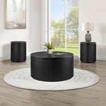Colvin Black Wood Top Cocktail Table