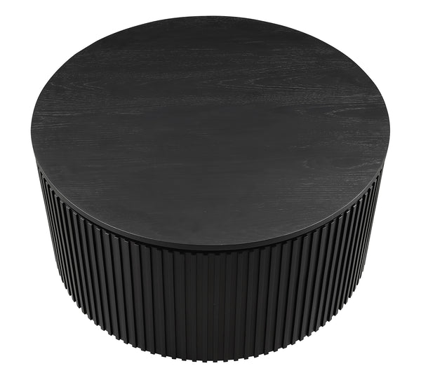 Colvin Black Wood Top Cocktail Table
