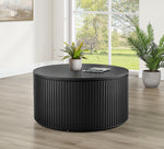 Colvin Black Wood Top Cocktail Table