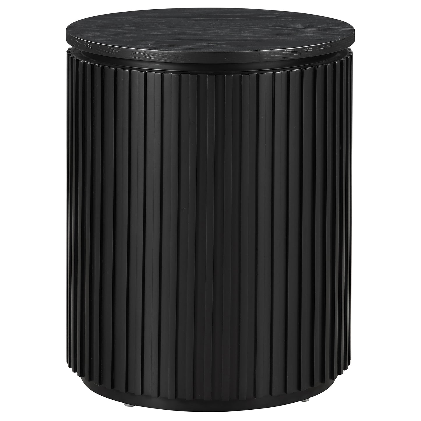Colvin Black Wood Top End Table