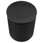 Colvin Black Wood Top End Table