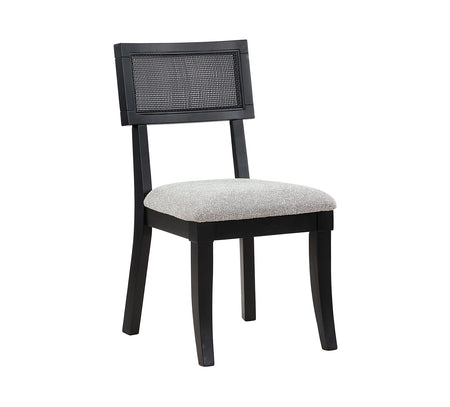 Colvin Black Cane Side Chair