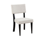 Colvin Black 5 Piece Marble Top Dining Set with Upholstered Side Chairs