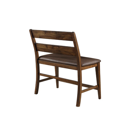 Mango Pub Brown Counter Height Bench