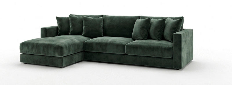 Remington 3 Piece Sectional with Left Arm Facing Chaise