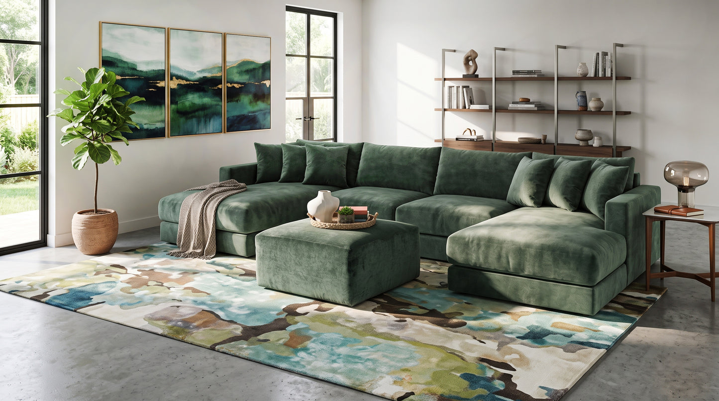Remington 4 Piece Sectional with Left and Right Arm Facing Chaise