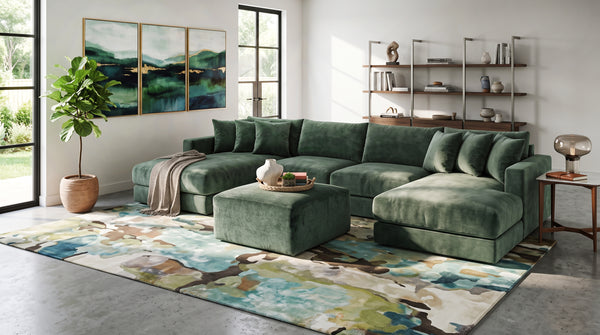 Remington 4 Piece Sectional with Left and Right Arm Facing Chaise