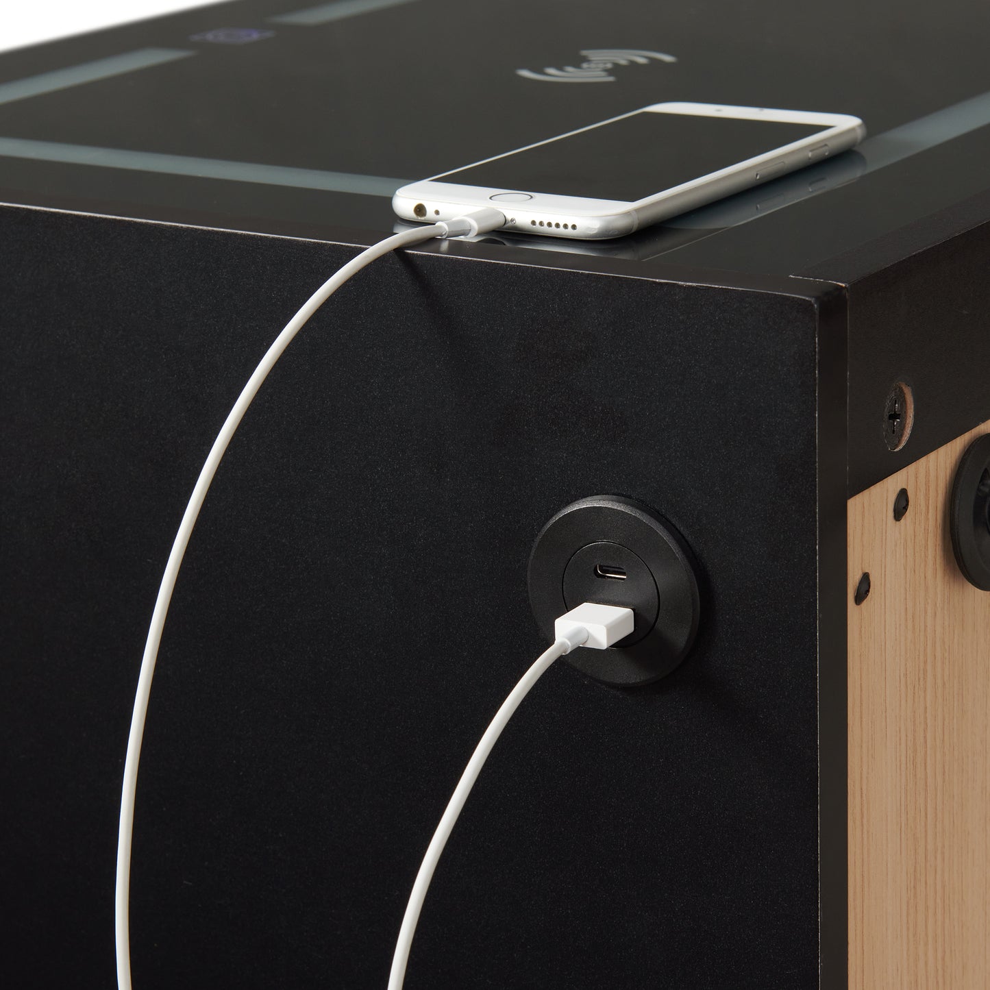 Mesita de noche electrónica Rio Black