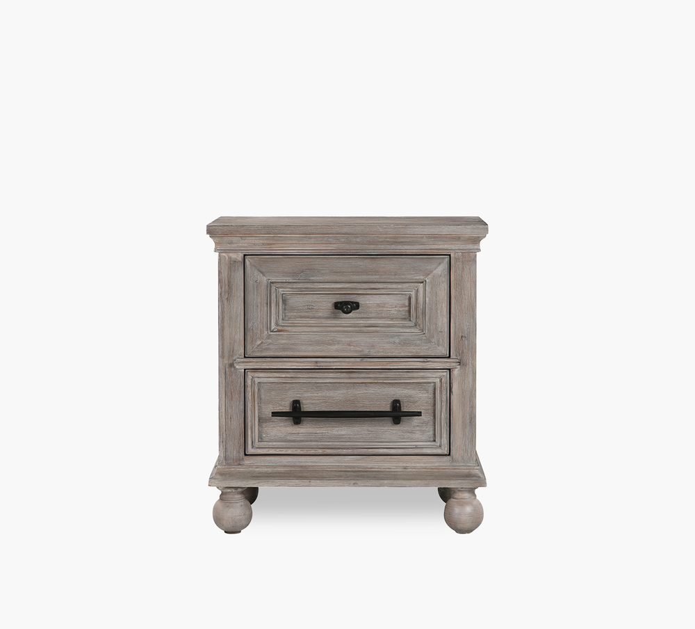 Hyde Park Dark 2 Drawer Nightstand