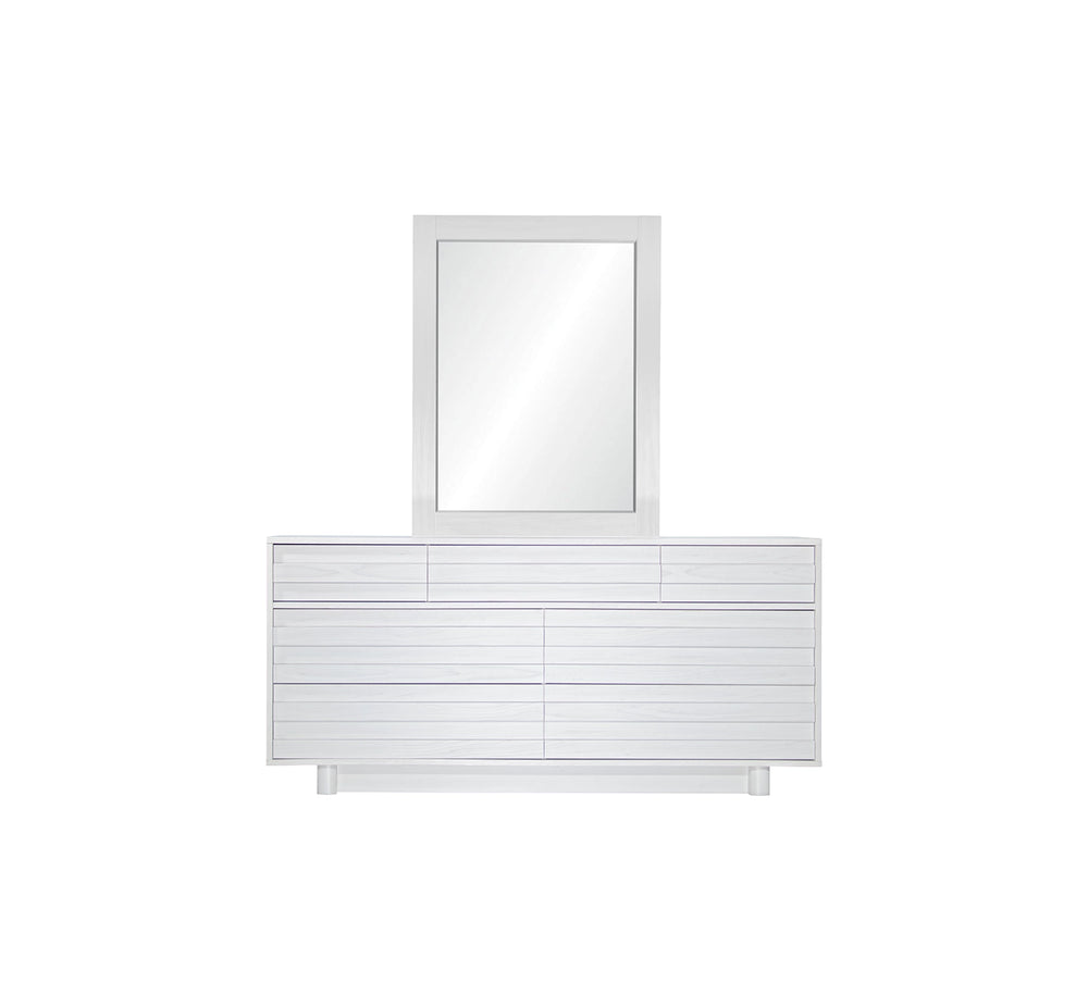 Performa White II Landscape Mirror